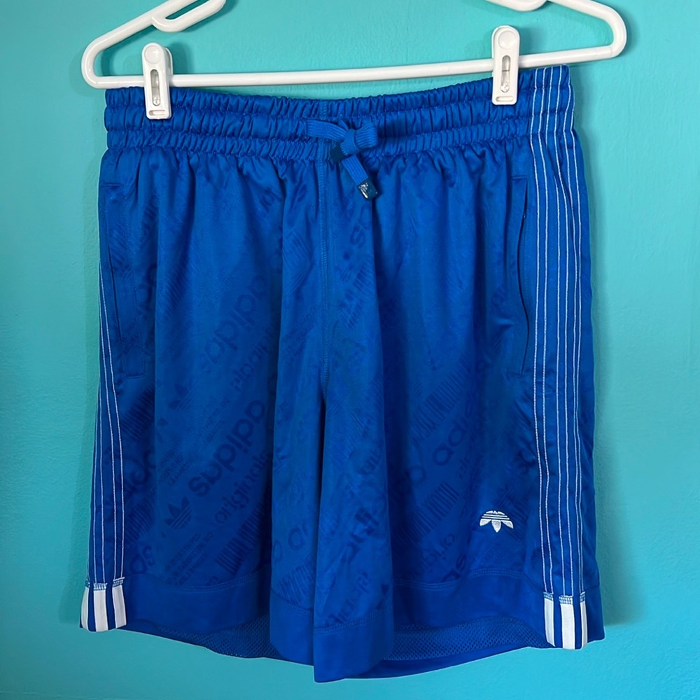 NWT Adidas X Alexander Wang Royal Blue Lined Basketball Shorts M